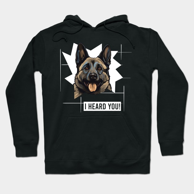 Funny Norwegian Elkhound Dog Owner Humor Hoodie by whyitsme